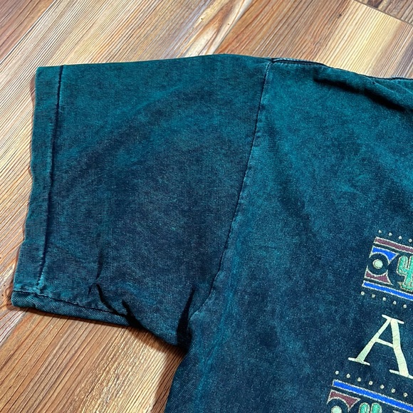 90s Arizona Shirt Large Green Cactus Southwest Vintage L Unisex Travel Mom - Picture 4 of 8